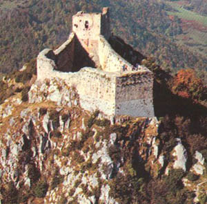 Aerial view of Montsegur Aerial view of Montsegur