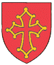 Arms of the Counts of Toulouse. Click for a larger image in a new window.